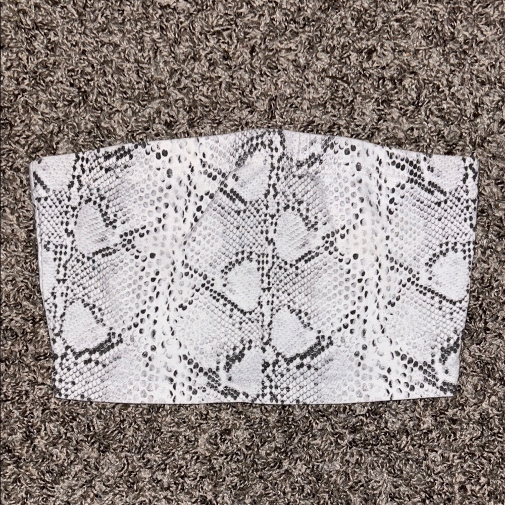 Snakeskin Tube Top